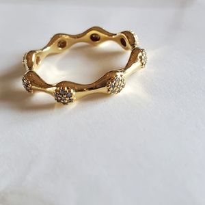 Pandora Modern LovePods Ring - 18k over Silver with CZ